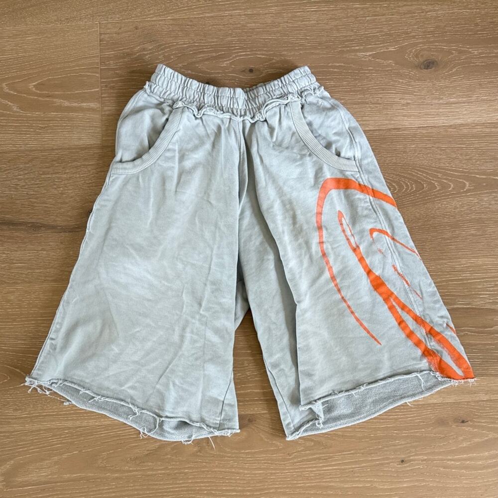 Jaded London Jorts Airbrush Divine Monster Size XXS Gray Orange